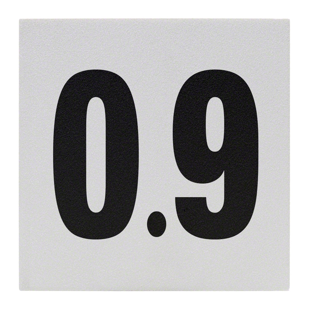 0.9 Ceramic Skid Resistant Tile Depth Marker 8 Inch x 8 Inch with 6 Inch Lettering