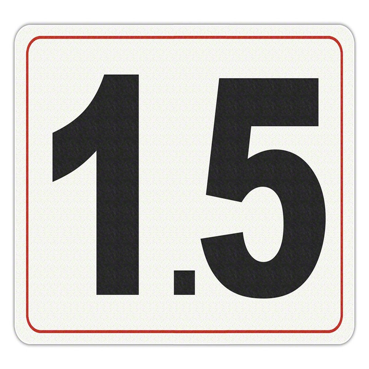 #1.5 - Adhesive Depth Marker - 8 Inch x 6 Inch with 4 Inch Lettering