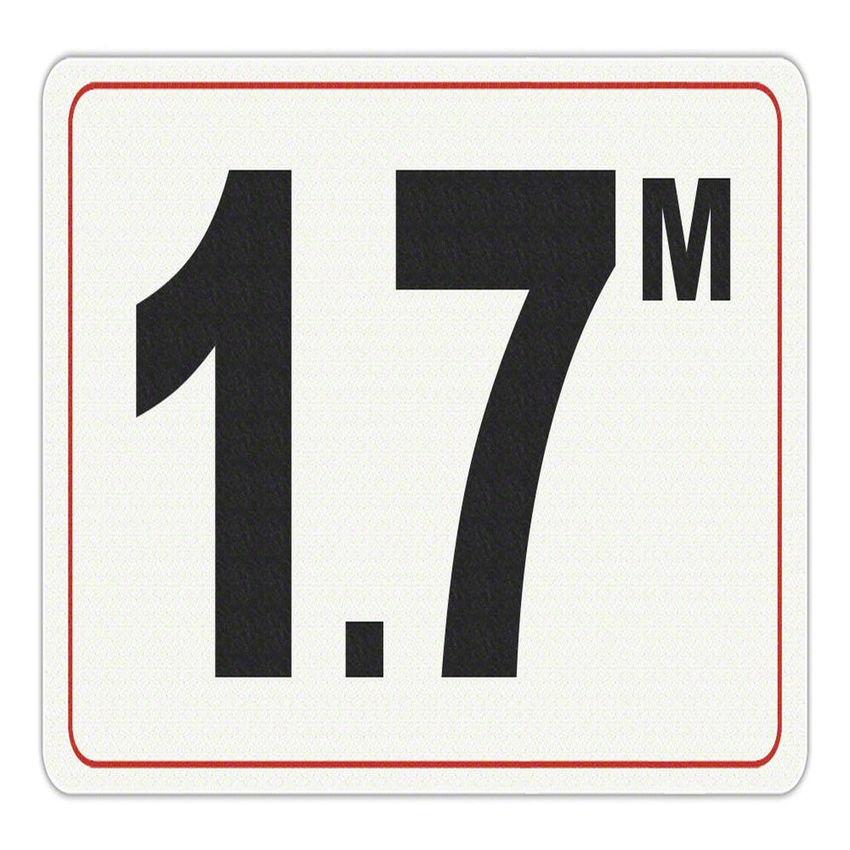 1.7 M - Adhesive Depth Marker - 10 Inch x 6 Inch with 4 Inch Lettering