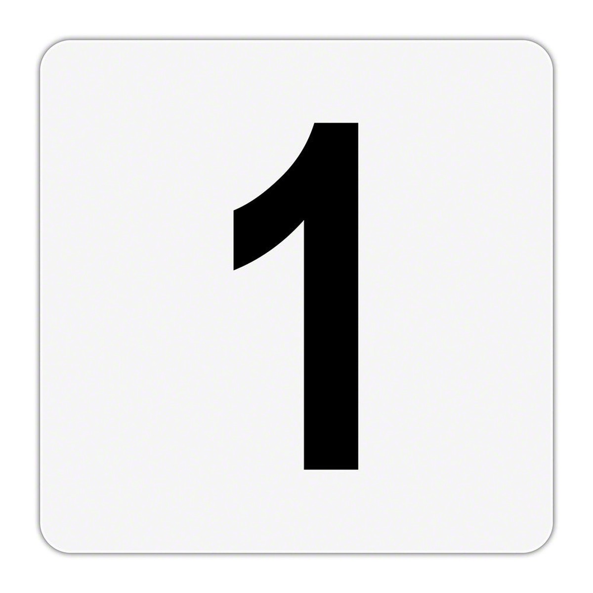 1 - Plastic Overlay Depth Marker - 6 x 6 Inch with 4 Inch Lettering