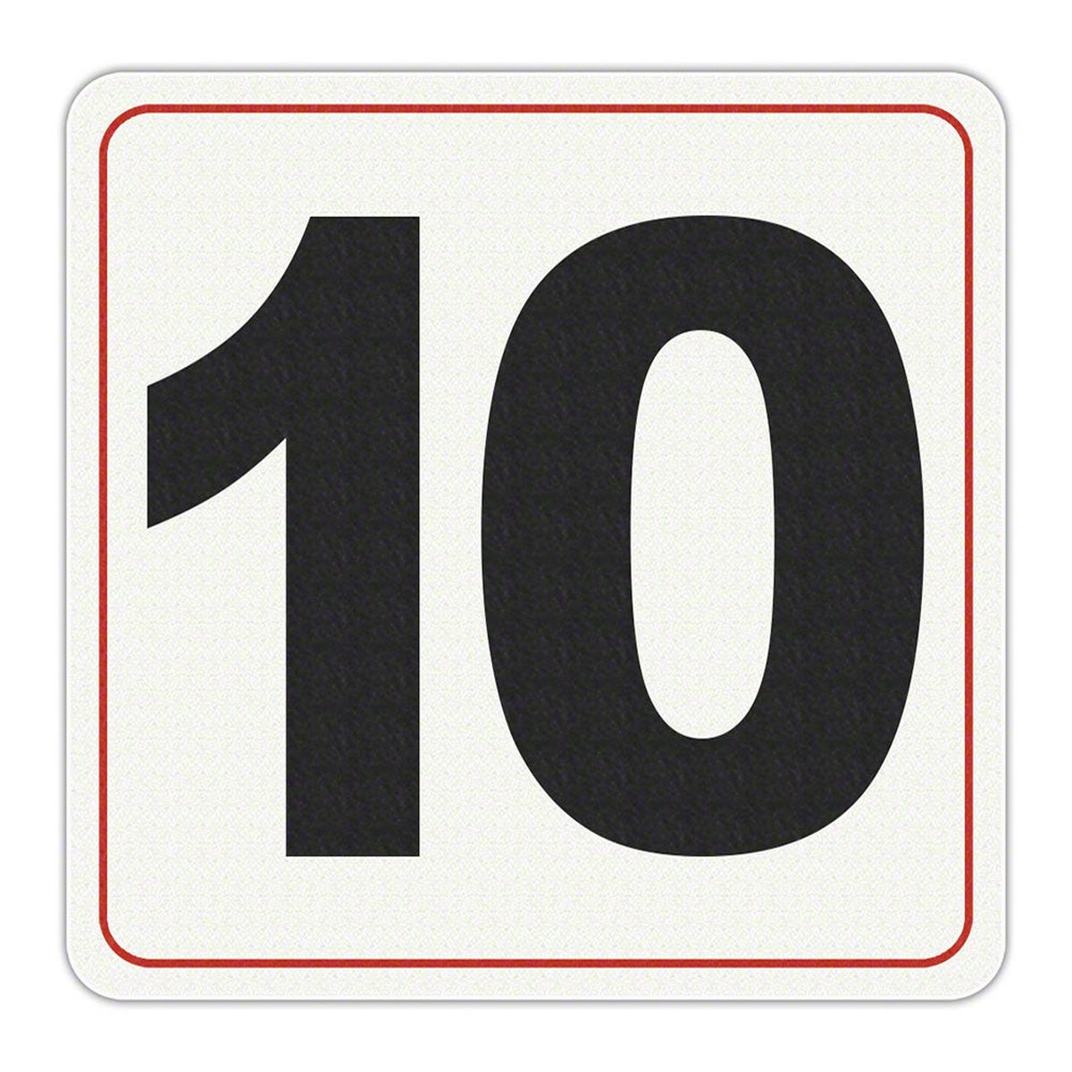 #10 - Adhesive Depth Marker - 7 Inch x 6 Inch with 4 Inch Lettering