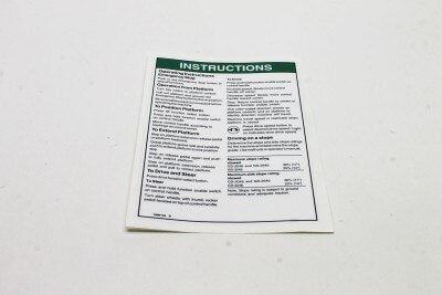 Genie Part # 1000143GT – Decal, Instruct-Op, Gen5, GS-46