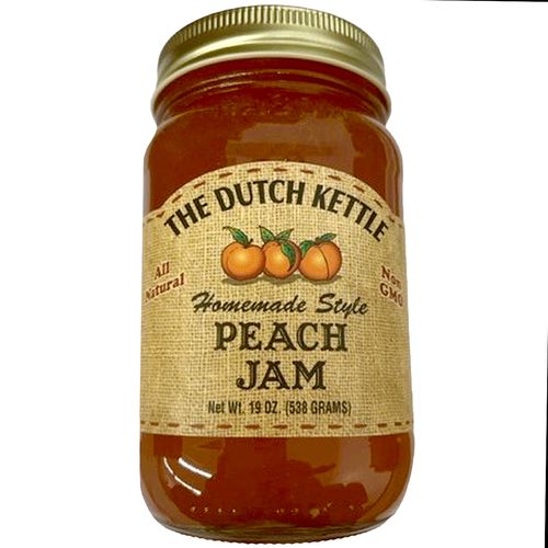 The Dutch Kettle Homemade Style Peach Jam 19 oz.