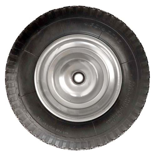 Fimco 4.80/400 x 8TT Tire Stud 2-Ply 3" Symmetrical Silver Wheel