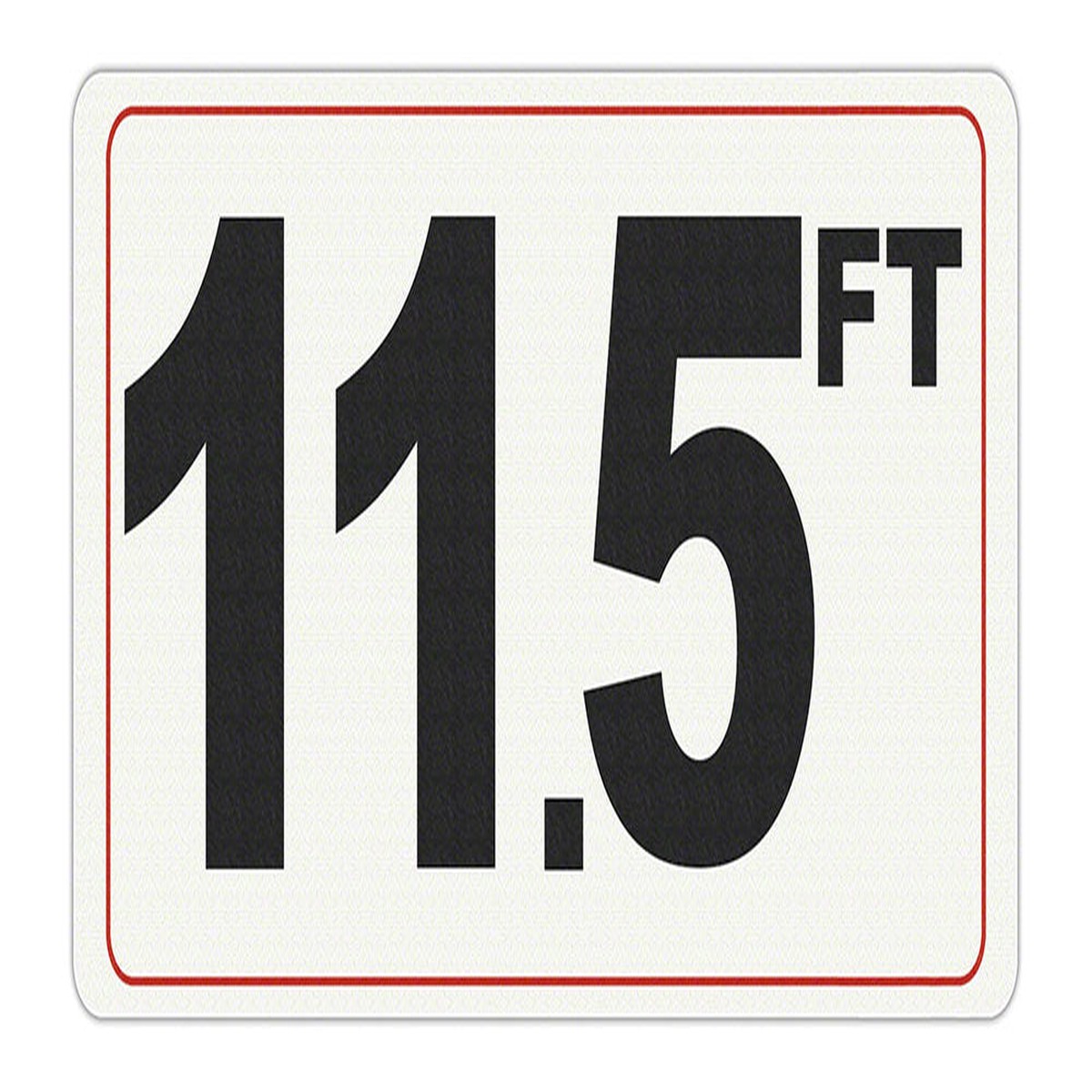 11.5 FT - Adhesive Depth Marker - 12 Inch x 6 Inch with 4 Inch Lettering