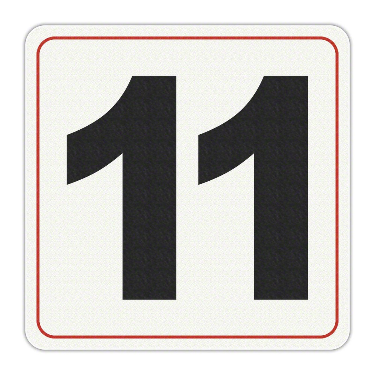 #11 - Adhesive Depth Marker - 6 Inch x 6 Inch with 4 Inch Lettering