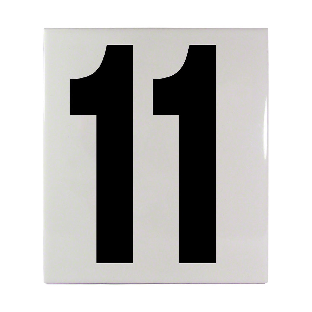 11 Ceramic Smooth Tile Depth Marker 6 Inch x 6 Inch with 5 Inch Lettering