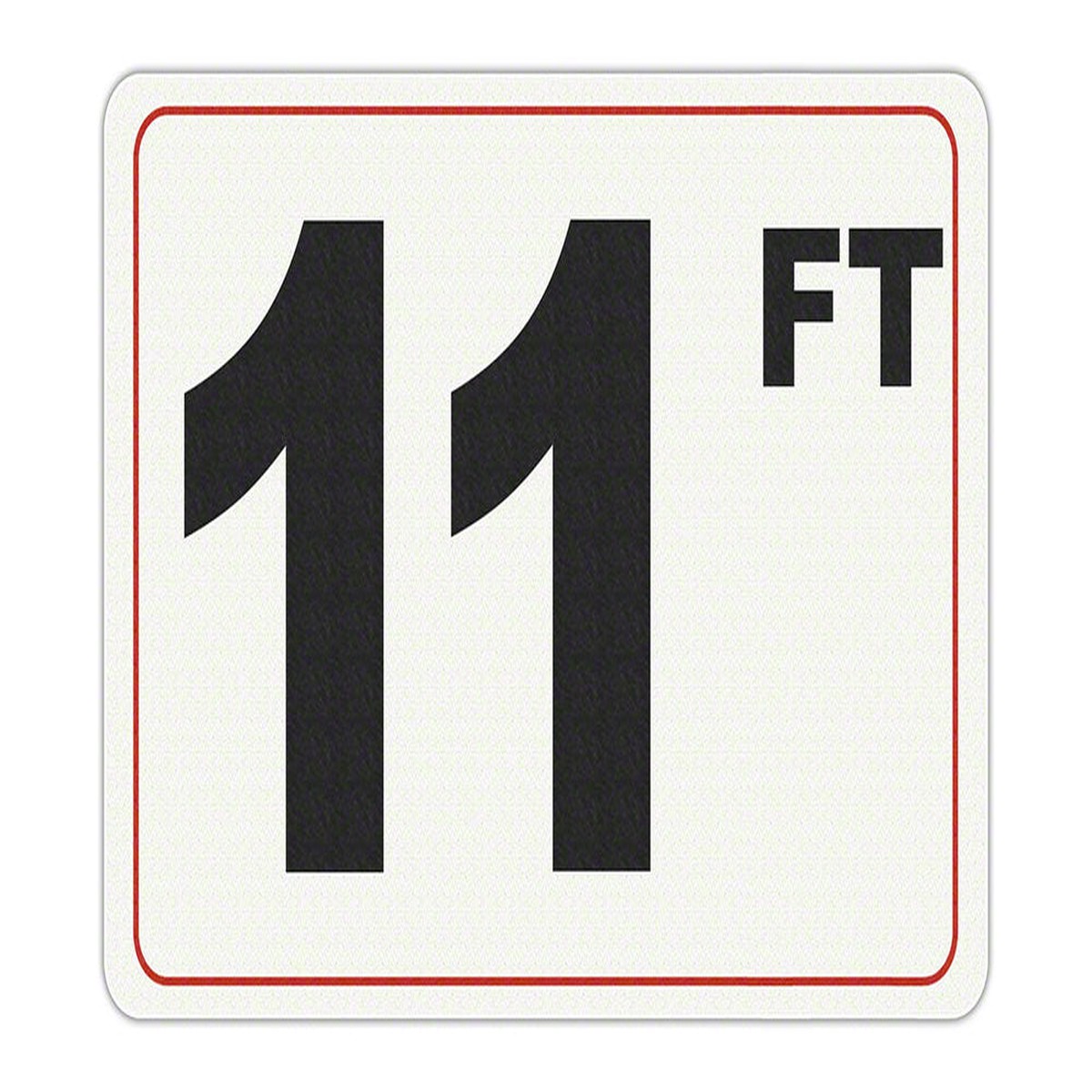 11 FT - Adhesive Depth Marker - 9 Inch x 6 Inch with 4 Inch Lettering