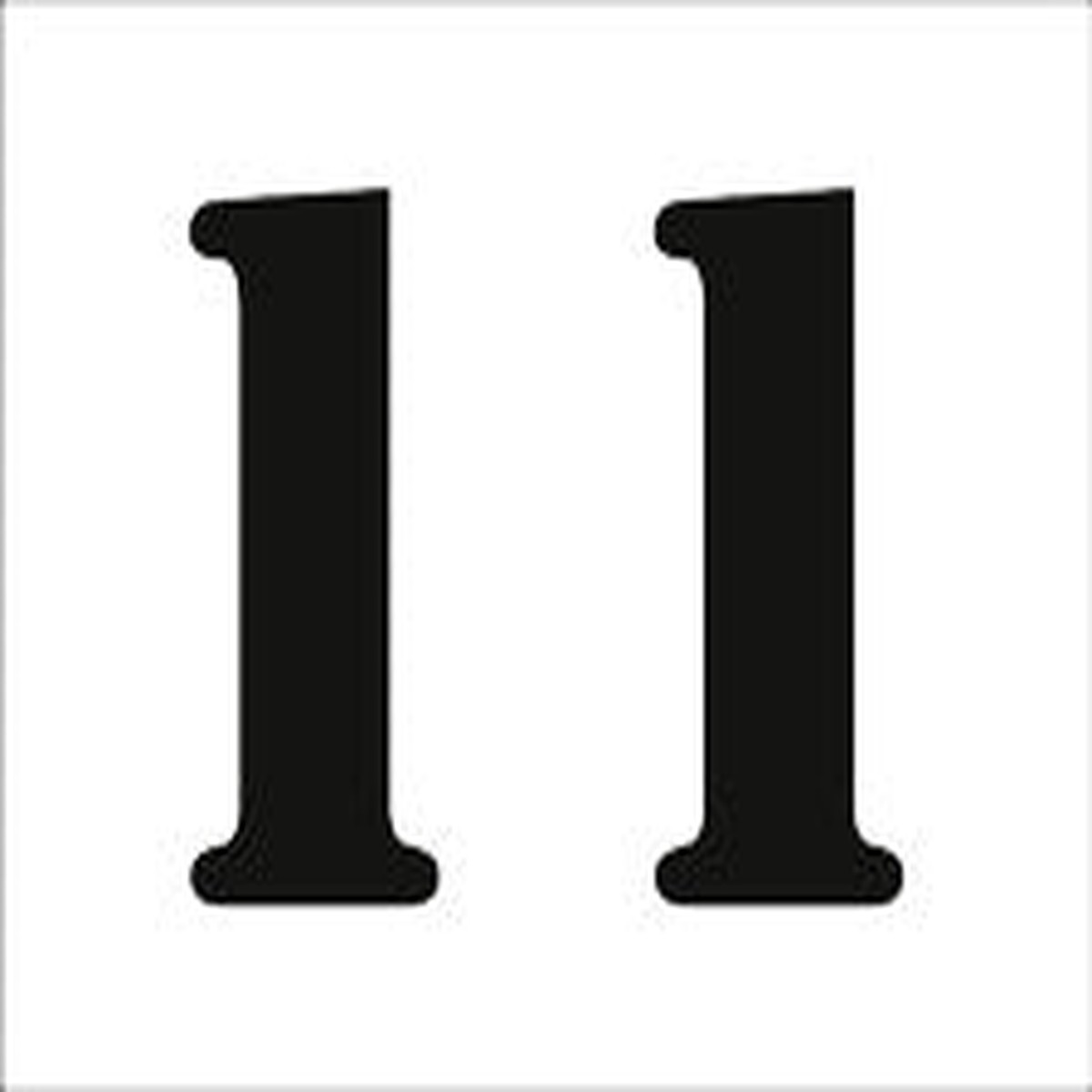 #11 Reusable Depth Marker Stencil - 10 Inch x 6 Inch with 4 Inch Lettering