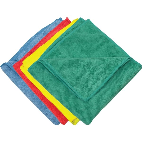 Renown 16 In. X 16 In. Premium Microfiber Cloth Multicolor gsm 300, Package Of 12