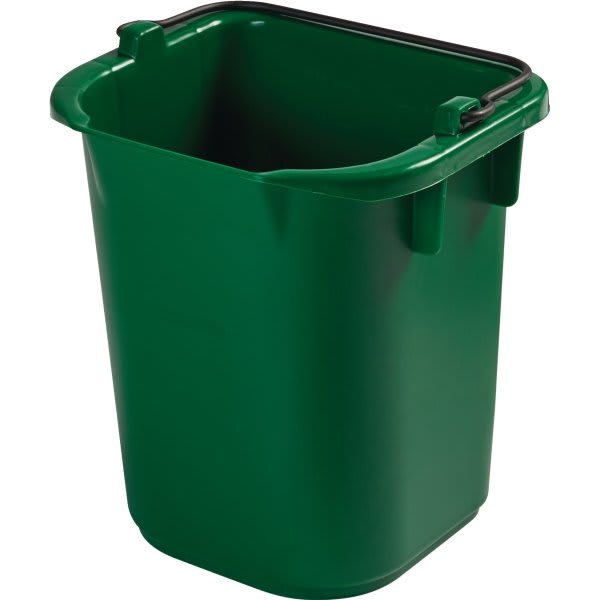 Rubbermaid Commercial 5 Quart Heavy-Duty Green Cleaning Pail (4-Pack)