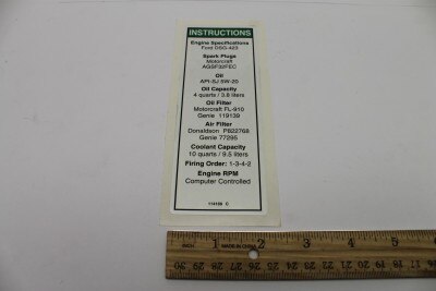 Genie Part # 114169GT – Decal