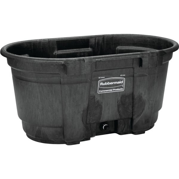 Rubbermaid Commercial 100 Gallon Stock Tank (Black)