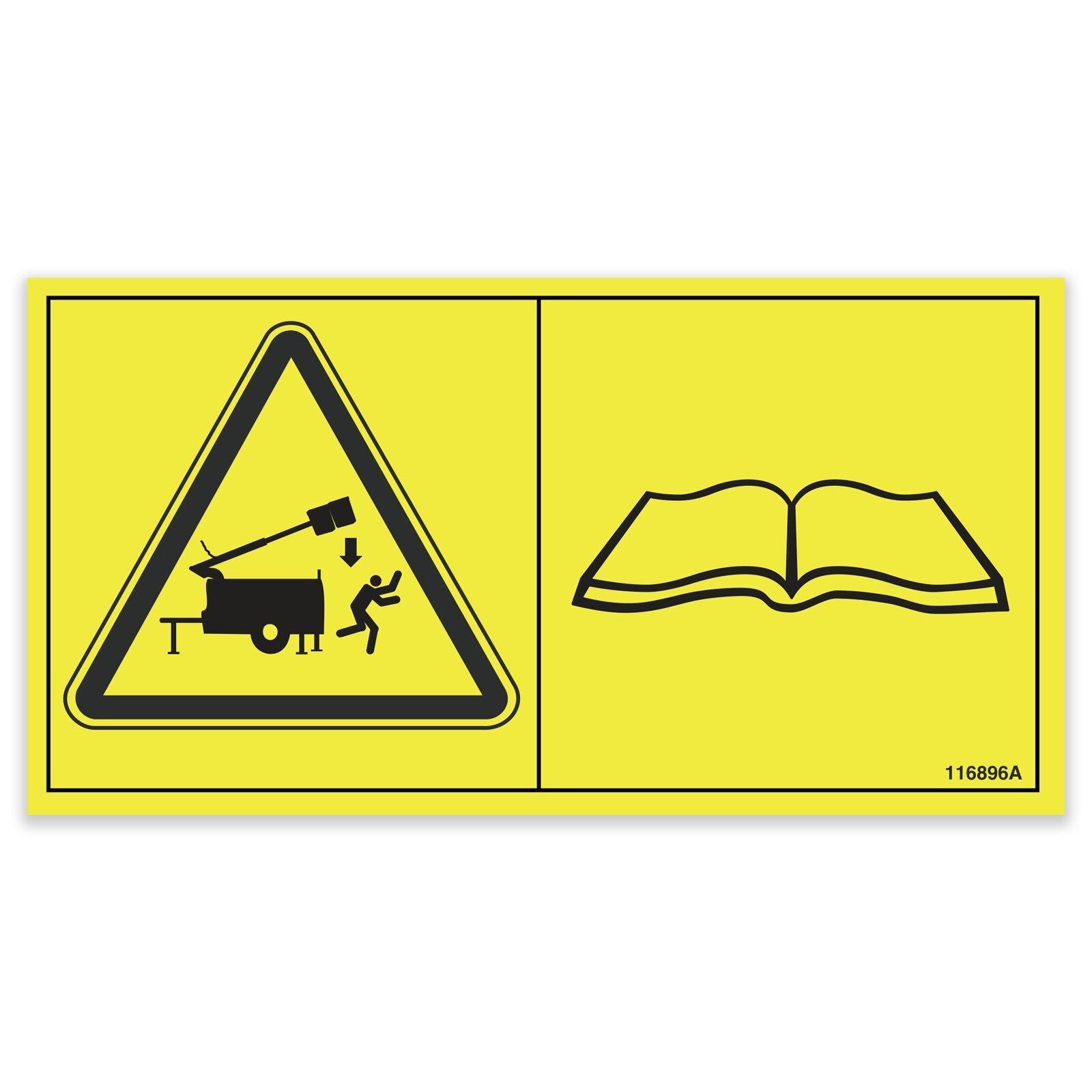 Genie Part # 116896GT – Collision Hazard Symbol