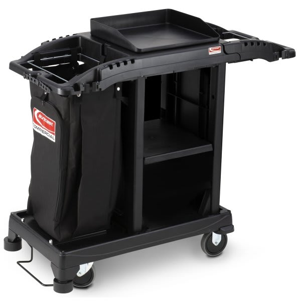 Suncast Commercial Standard Compact Housekeeping Cart With Hanging Bag