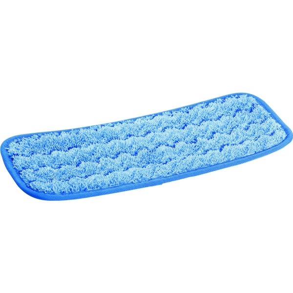 Rubbermaid Commercial HYGEN 11 In. Microfiber Flat Wet Mop Pad, Blue