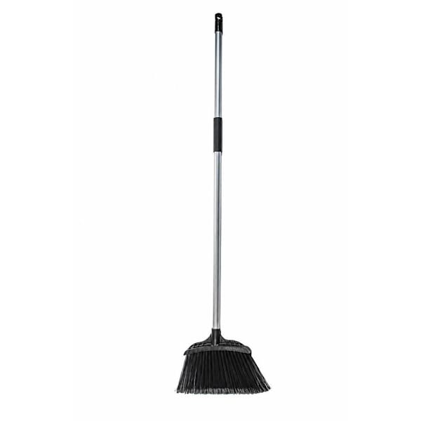 Renown Extra Large Angle Broom, Flagged Tip Bristles, 15 In., Black, Case Of 4