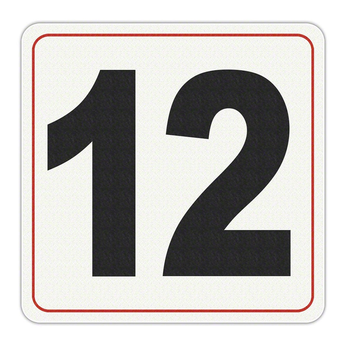 #12 - Adhesive Depth Marker - 7 Inch x 6 Inch with 4 Inch Lettering