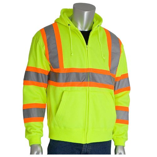 Ansi Type R Class 3 Hi-Vis Two-Tone Hoodie Size Large
