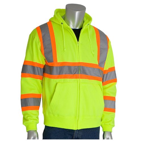 Ansi Type R Class 3 Hi-Vis Two-Tone Hoodie Size Extra Large