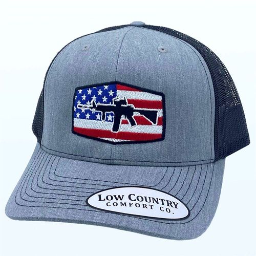 Low Country AR15, Heather Gray/Black Snapback Hat