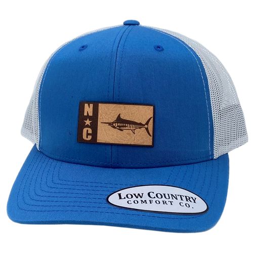 Low Country N.C. Marlin Patch, Steelblue/White Snapback Hat