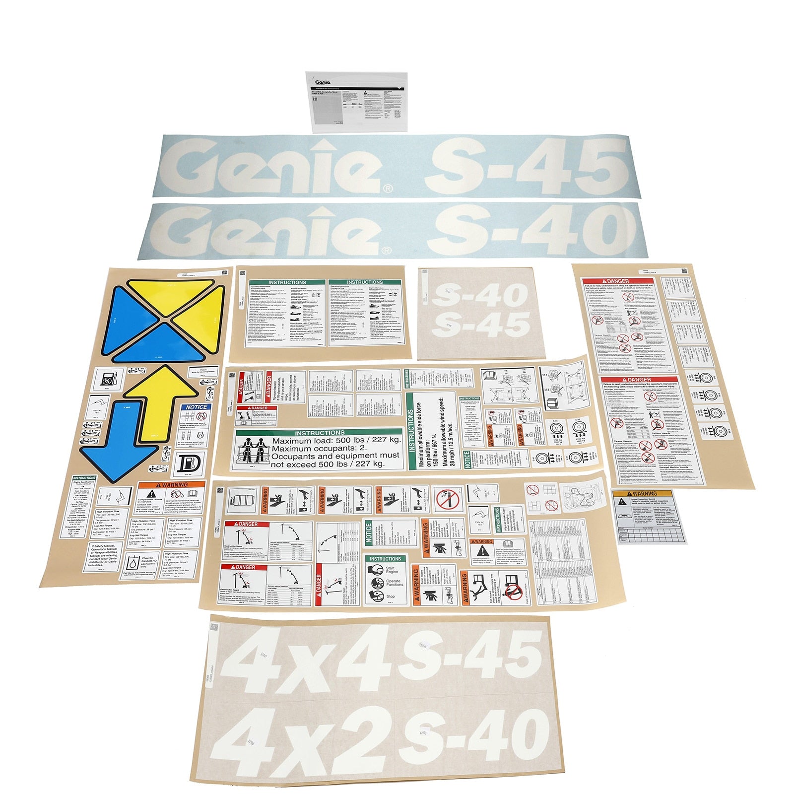 Genie Part # 1255412GT – Decal Kit