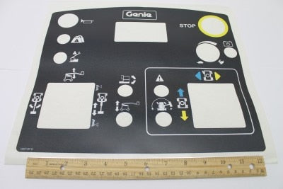 Genie Part # 1257157GT – Decal, Platform Control Panel