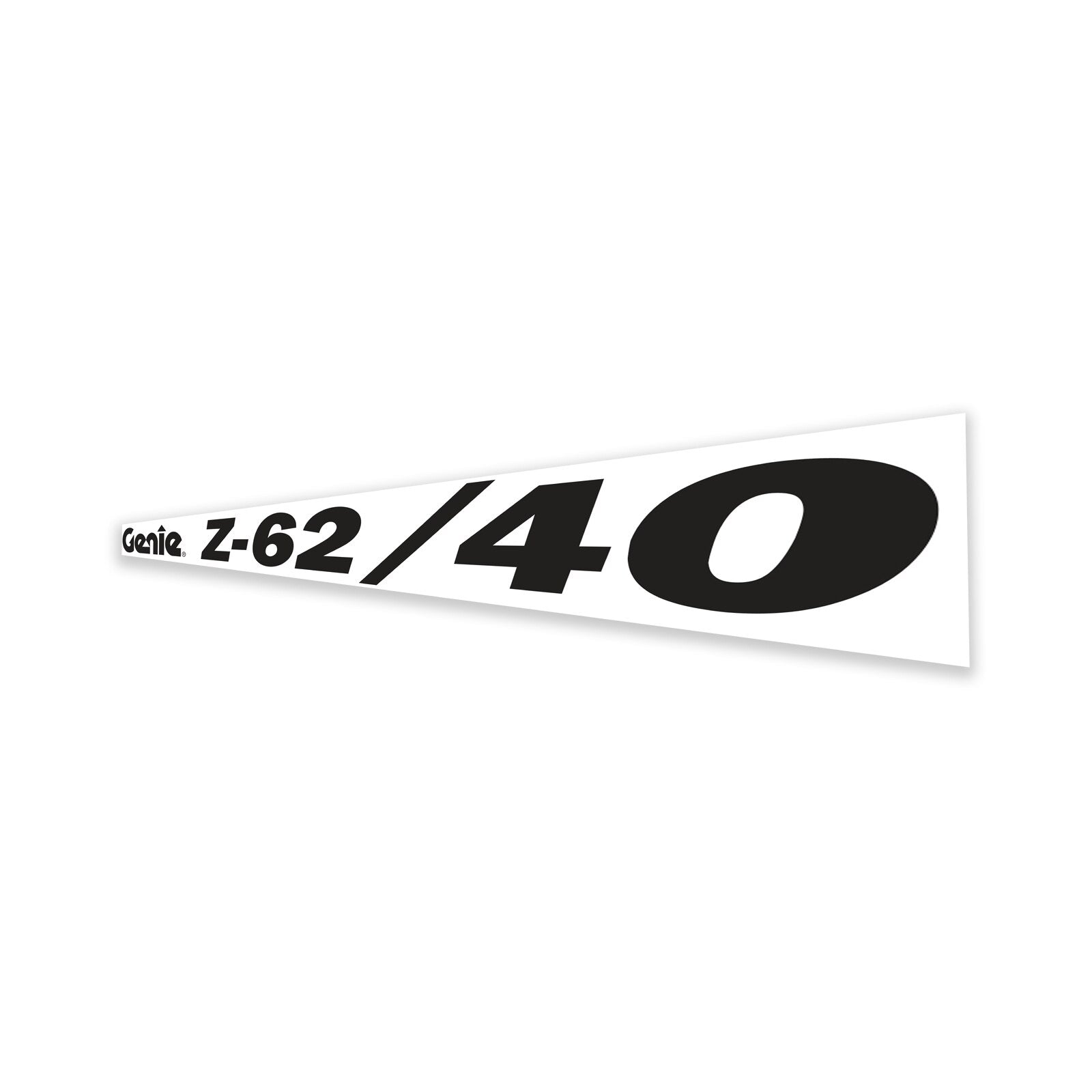 Genie Part # 1258007GT – Decal, Cosmetic, Z-62/40 Genie Black