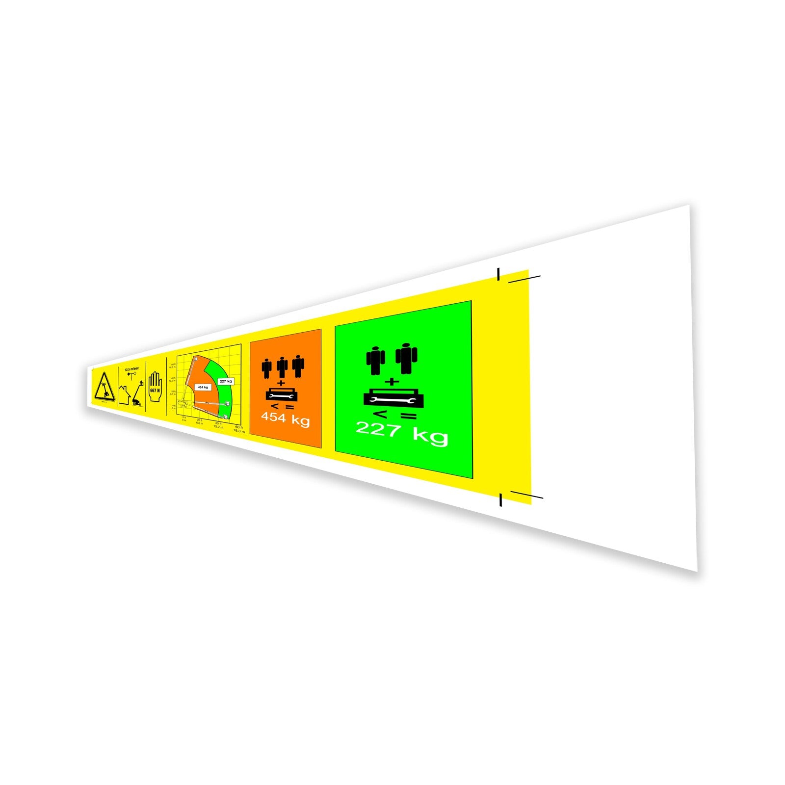 Genie Part # 1261414GT – Decal, Inst Plat Cap 60X, Sym