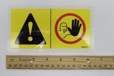Genie Part # 1263542GT – Decal, Improper Operation, Symbol