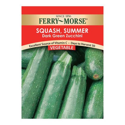Ferry~Morse Squash Dark Green Zucchini Vegetable Seeds