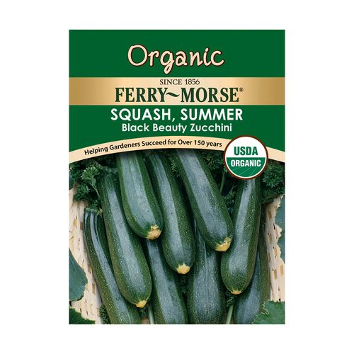 Ferry~Morse Organic Squash Black Beauty Zucchini Vegetable Seeds