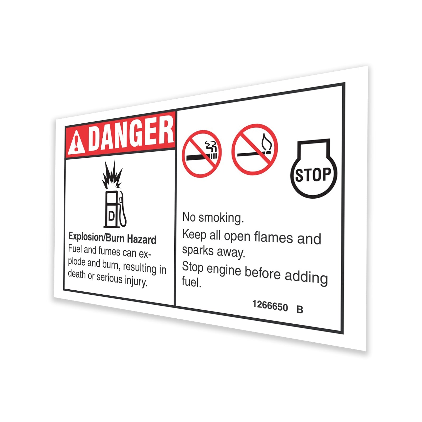 Genie Part # 1266650GT – Decal, Danger, No Smoking