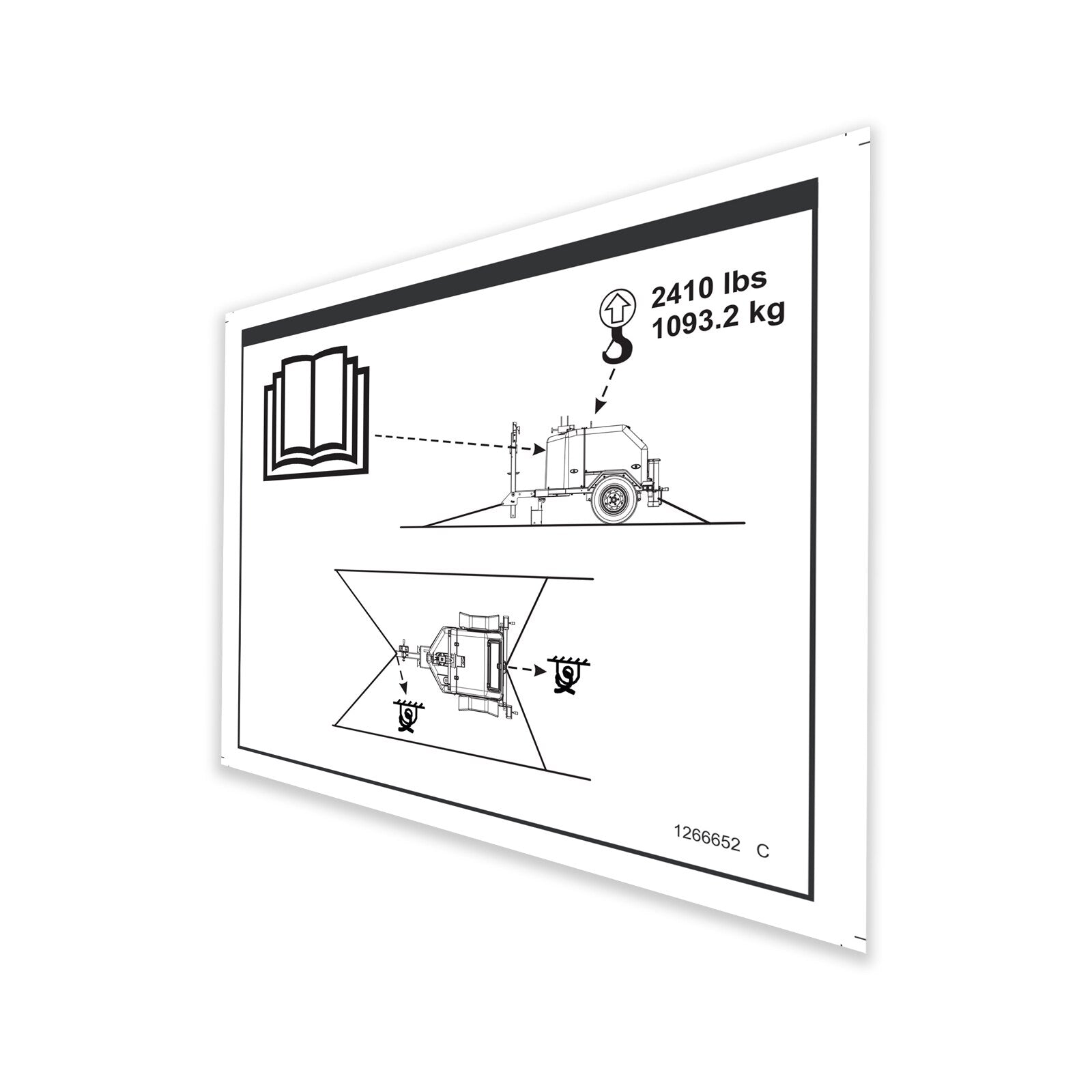 Genie Part # 1266652GT – Decal, Label Vmast-Tie Down