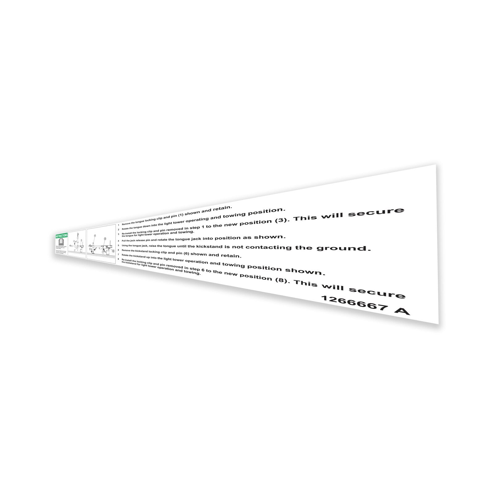 Genie Part # 1266667GT – Decal, Word, Tongue Deployment