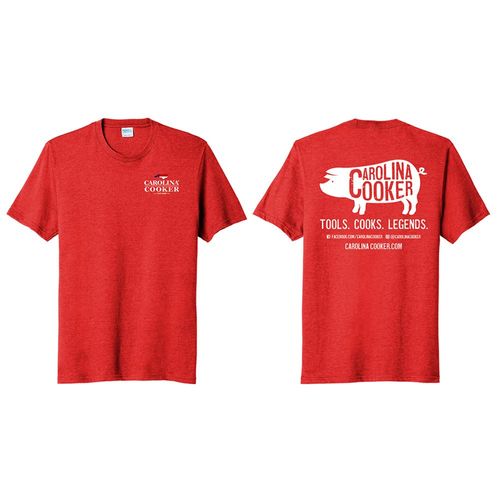 Carolina Cooker Logo T-Shirt Red Large