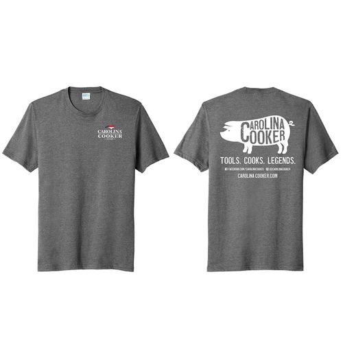 Carolina Cooker Pig T-Shirt Gray Medium