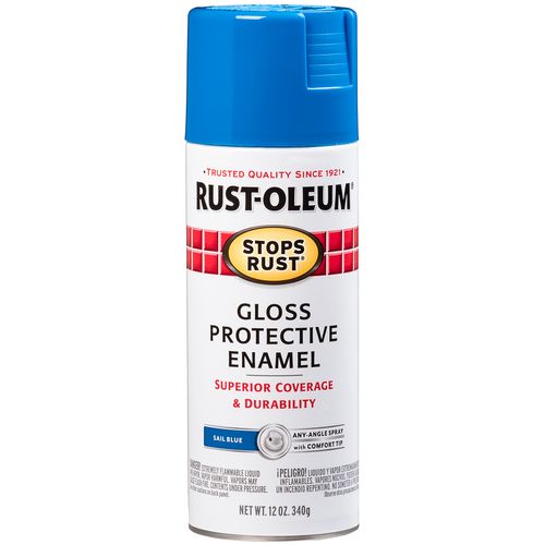 Rust-Oleum Gloss Enamel Spray Paint Sail Blue (12 Oz.)