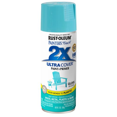 Rust-Oleum 2X Ultra Cover Spray Paint Gloss Seaside (12 Oz.)
