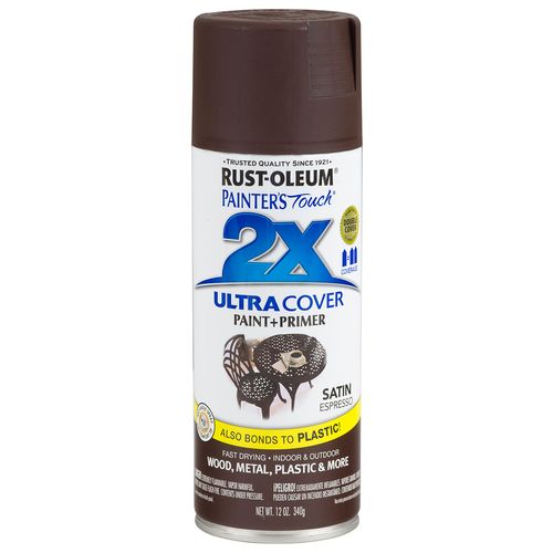 Rust-Oleum 2X Ultra Cover Spray Paint Satin Expresso (12 Oz.)