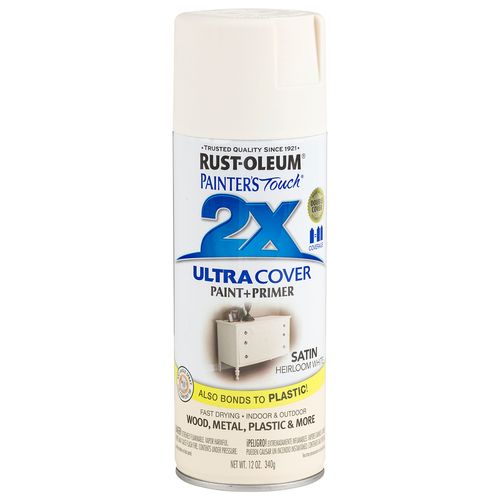 Rust-Oleum 2X Ultra Cover Spray Paint Satin White (12 Oz.)