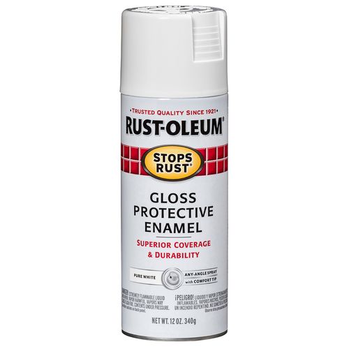 Rust-Oleum Gloss Enamel Spray Paint Pure White (12 Oz.)