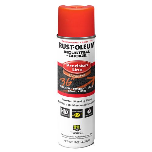 Rust-Oleum Precision Line Marking Paint Fluorescent Red (17 Oz.)