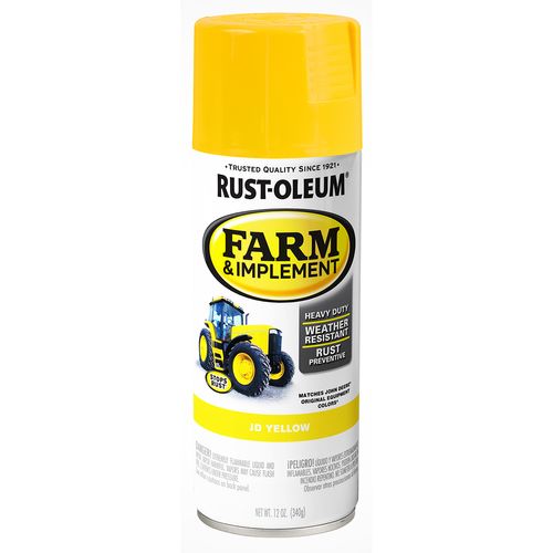 Rust-Oleum Farm & Implement Spray Paint JD Yellow (12 Oz.)