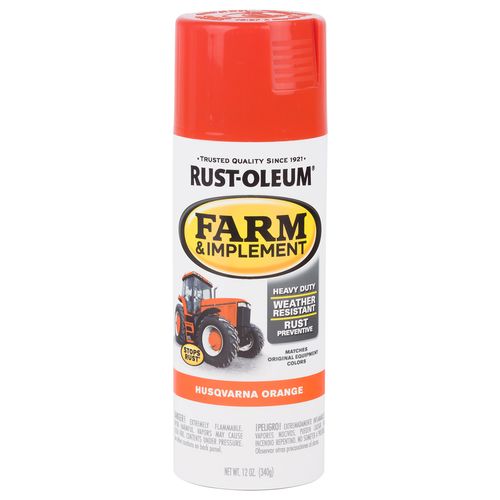 Rust-Oleum Farm & Implement Spray Paint Husqvarna Orange (12 Oz.)