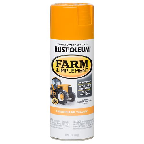 Rust-Oleum Farm & Implement Paint Caterpillar Yellow (12 Oz.)