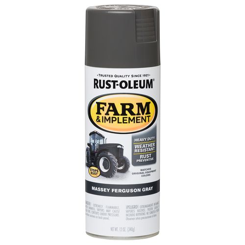 Rust-Oleum Farm & Implement Spray Paint MF Gray (12 Oz.)
