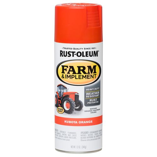 Rust-Oleum Farm & Implement Spray Paint Kubota Orange (12 Oz.)