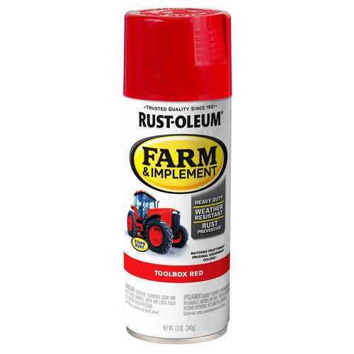Rust-Oleum Farm & Implement Spray Paint Toolbox Red (12 Oz.)